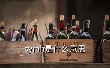 syrah是什么意思