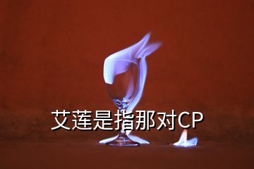 艾蓮是指那對(duì)CP