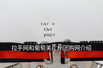 拉手網(wǎng)和葡萄美廣州團(tuán)購(gòu)網(wǎng)介紹