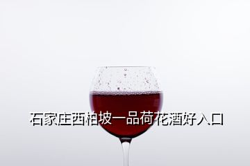 石家莊西柏坡一品荷花酒好入口