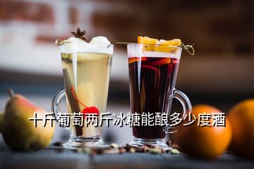 十斤葡萄兩斤冰糖能釀多少度酒