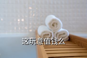 這玩意值錢么