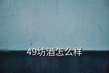 49坊酒怎么樣