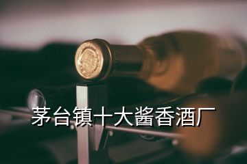 茅臺(tái)鎮(zhèn)十大醬香酒廠