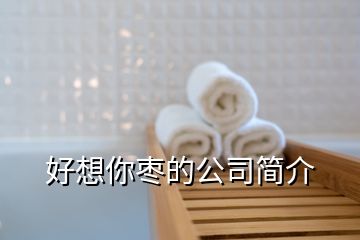 好想你棗的公司簡(jiǎn)介