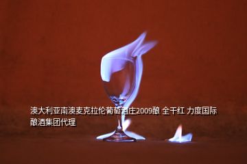 澳大利亞南澳麥克拉倫葡萄酒莊2009釀 全干紅 力度國(guó)際釀酒集團(tuán)代理