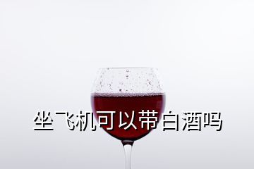 坐飛機可以帶白酒嗎