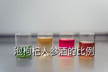 泡枸杞人參酒的比例