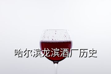 哈爾濱龍濱酒廠歷史