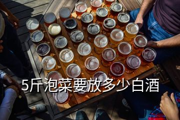 5斤泡菜要放多少白酒