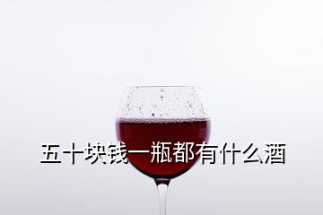 五十塊錢一瓶都有什么酒