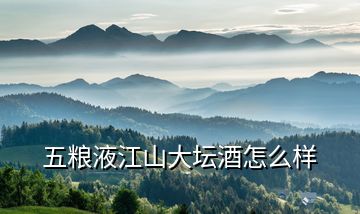 五糧液江山大壇酒怎么樣