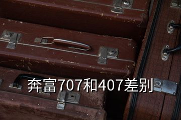 奔富707和407差別