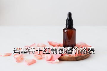 瑪塞特干紅葡萄酒價(jià)格表