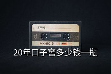 20年口子窖多少錢一瓶