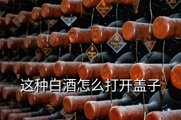 這種白酒怎么打開(kāi)蓋子