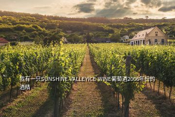 我有一只SUNSHINE VALLEYICE WINE葡萄酒2006年份的酒精