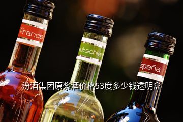 汾酒集團(tuán)原漿酒價(jià)格53度多少錢(qián)透明盒