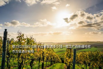 樓蘭紅莊園莎當(dāng)妮干白葡萄酒多少錢一瓶生產(chǎn)商新疆哈密市古道酒業(yè)有限