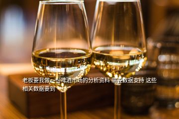 老板要我做一份啤酒市場的分析資料 需要數(shù)據(jù)支持 這些相關(guān)數(shù)據(jù)要到