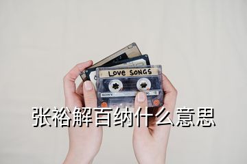 張裕解百納什么意思