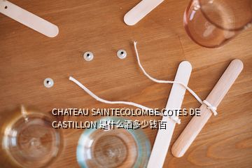 CHATEAU SAINTECOLOMBE COTES DE CASTILLON 是什么酒多少錢百