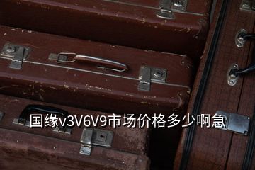 國緣v3V6V9市場價(jià)格多少啊急