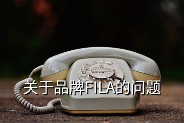 關(guān)于品牌FILA的問題