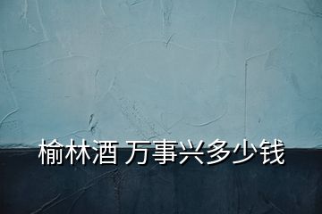 榆林酒 萬事興多少錢