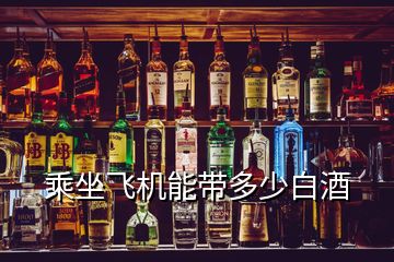 乘坐飛機(jī)能帶多少白酒