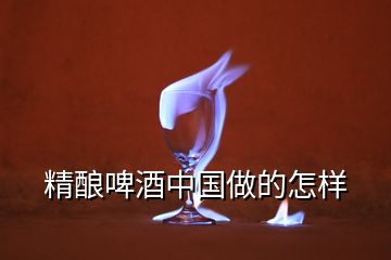 精釀啤酒中國做的怎樣