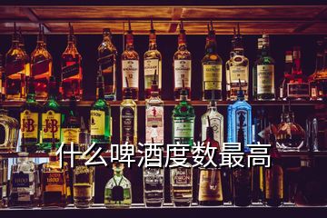 什么啤酒度數最高