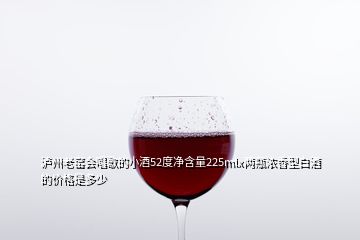 瀘州老窯會唱歌的小酒52度凈含量225mlx兩瓶濃香型白酒的價格是多少