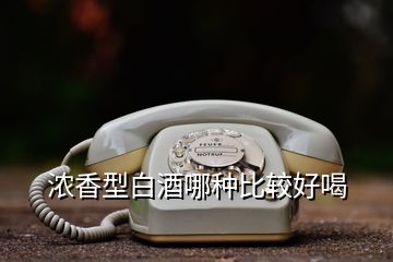 濃香型白酒哪種比較好喝