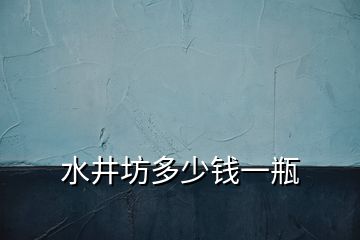 水井坊多少錢一瓶