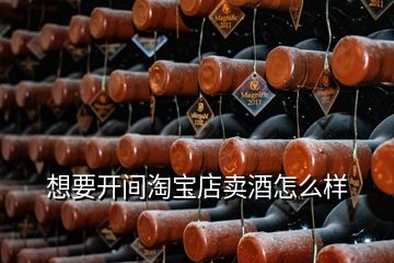 想要開間淘寶店賣酒怎么樣