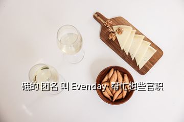 硪的 團(tuán)名 叫 Evenday  幫忙想些官職