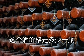 這個(gè)酒價(jià)格是多少一瓶