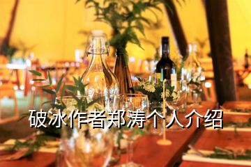 破冰作者鄭濤個(gè)人介紹