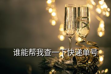 誰(shuí)能幫我查一下快遞單號(hào)