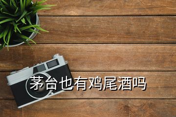 茅臺(tái)也有雞尾酒嗎