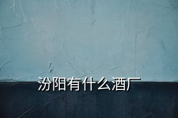 汾陽有什么酒廠