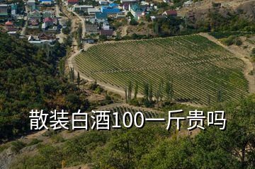 散裝白酒100一斤貴嗎