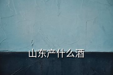 山東產(chǎn)什么酒