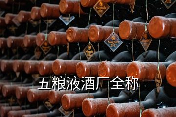 五糧液酒廠全稱