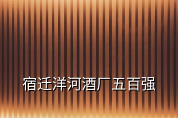 宿遷洋河酒廠五百強(qiáng)