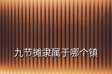 九節(jié)攤隸屬于哪個鎮(zhèn)