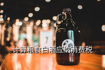 計(jì)算糧食白酒應(yīng)納消費(fèi)稅