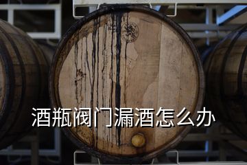 酒瓶閥門漏酒怎么辦