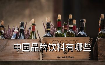 中國(guó)品牌飲料有哪些